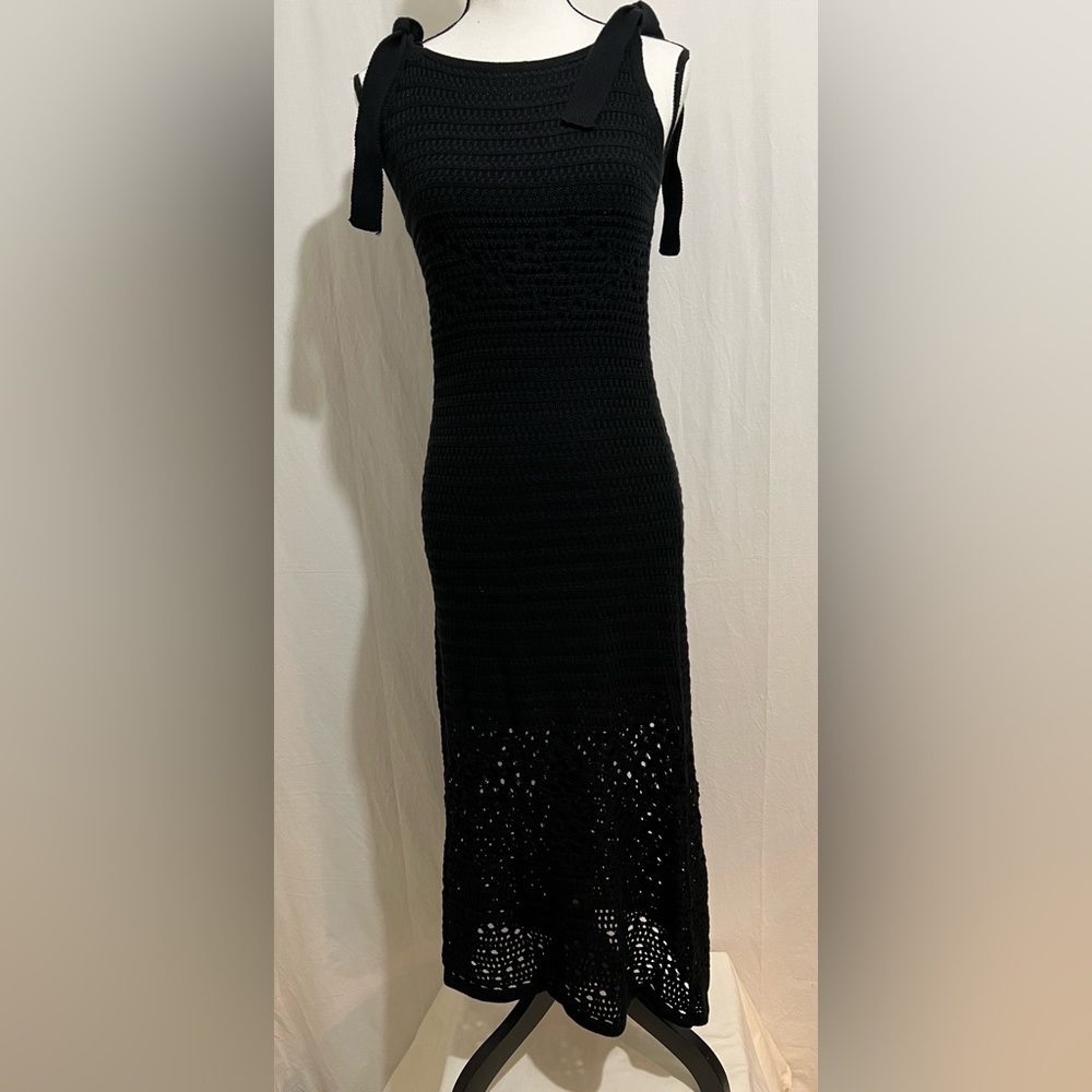 Sofia Tie Strap Crochet Dress